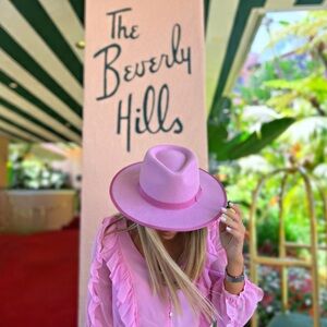 Pink Fedora Hat - Women Accessories Hat by